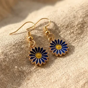 Marigold drops (navy blue)