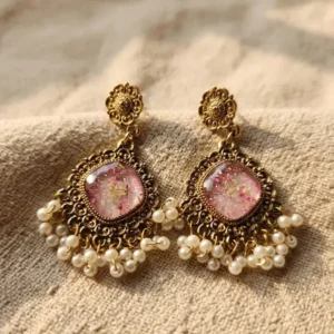 Antique Pink Jhumka