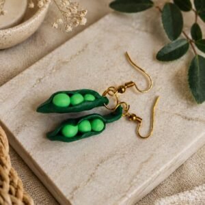 Pea drops earrings