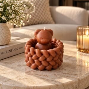 Cozy bear candle (coffee late)