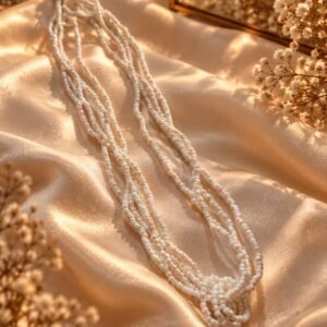 Multi strand seed bead necklace