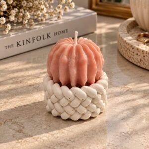 Cactus in a knotted pot (candle)