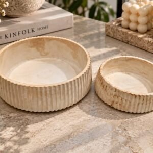 Handmade ceres fluted bowl (pair)