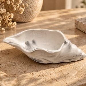 Handmade seashell jewelry holder