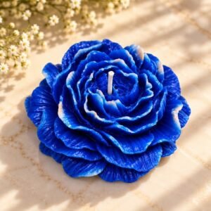 Peony flower candle