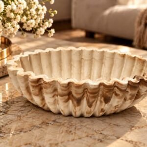 Handmade ruffle bowl